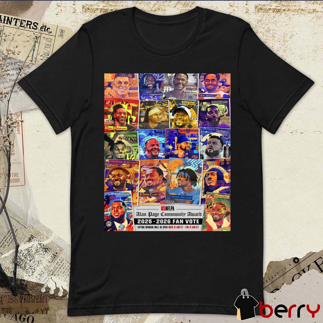 NFL Alan Page Community Award Players 2025-2026 Fan Vote Poster shirt
