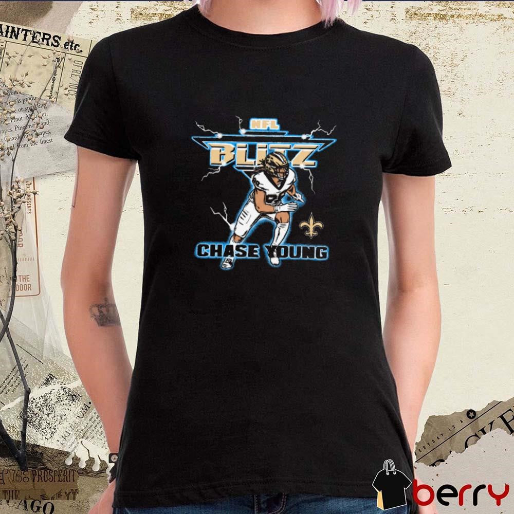 NFL Blitz New Orleans Saints Chase Young t-shirt