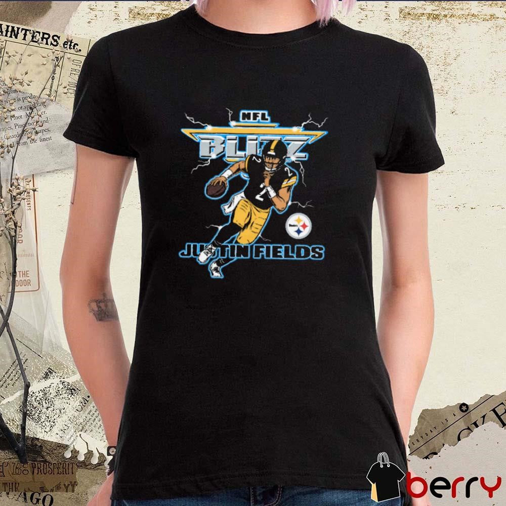 NFL Blitz Pittsburgh Steelers Justin Fields t-shirt