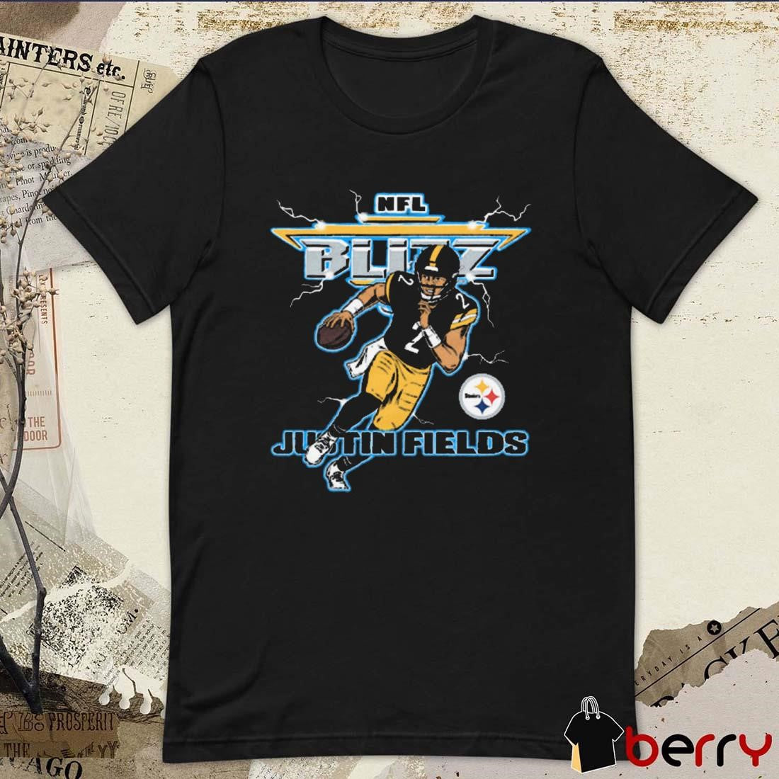 NFL Blitz Pittsburgh Steelers Justin Fields t-shirt