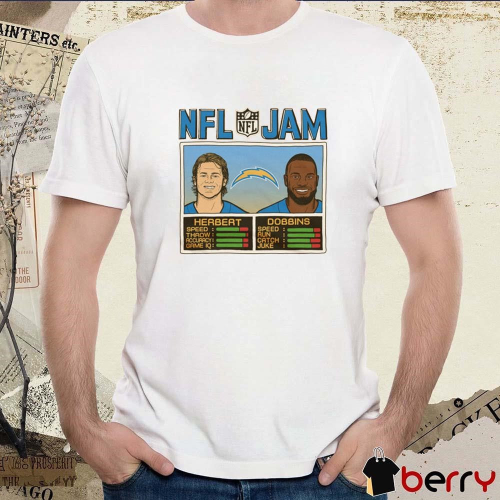 NFL Jam Los Angeles Chargers Herbert And Dobbins 2024 t-shirt