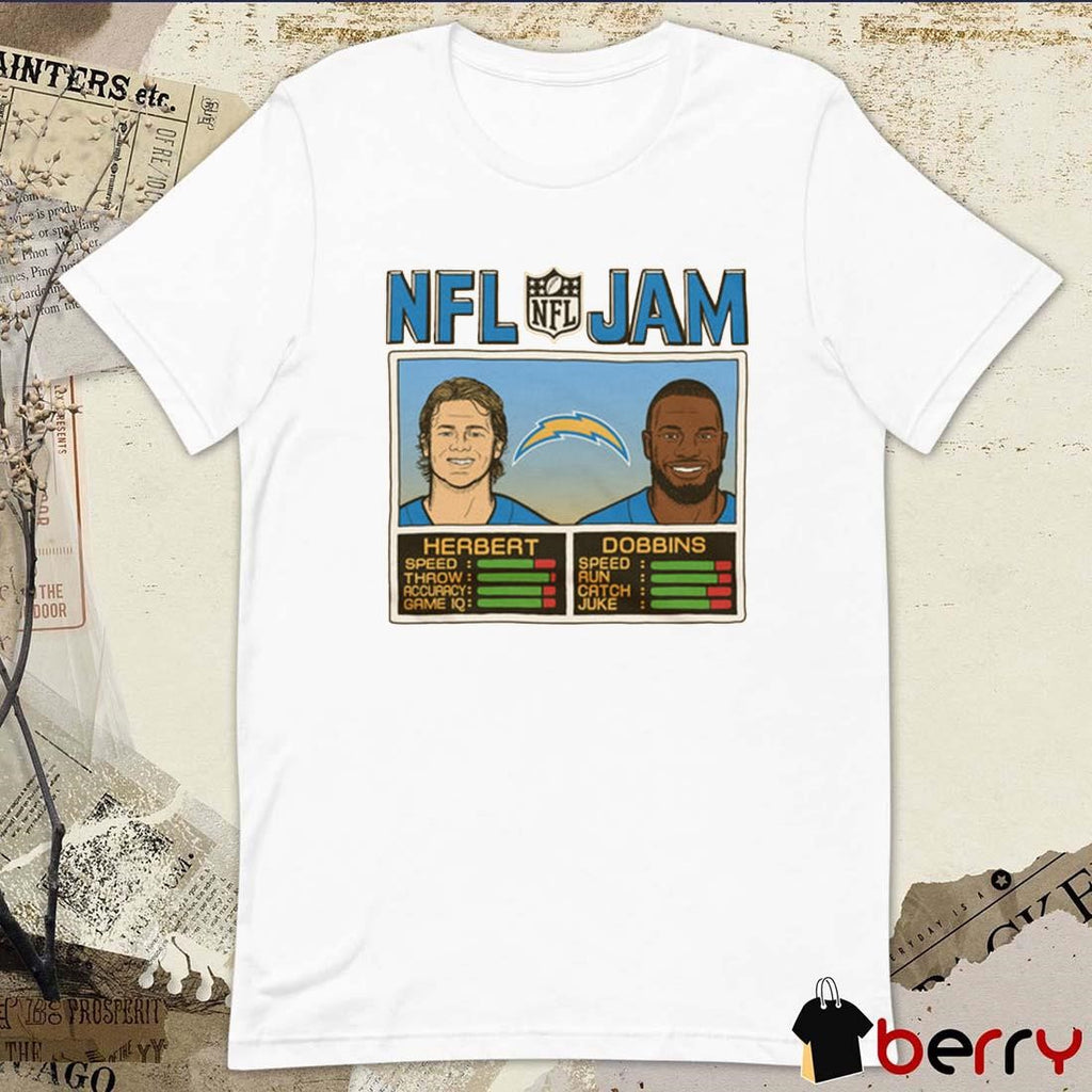 NFL Jam Los Angeles Chargers Herbert And Dobbins 2024 t-shirt
