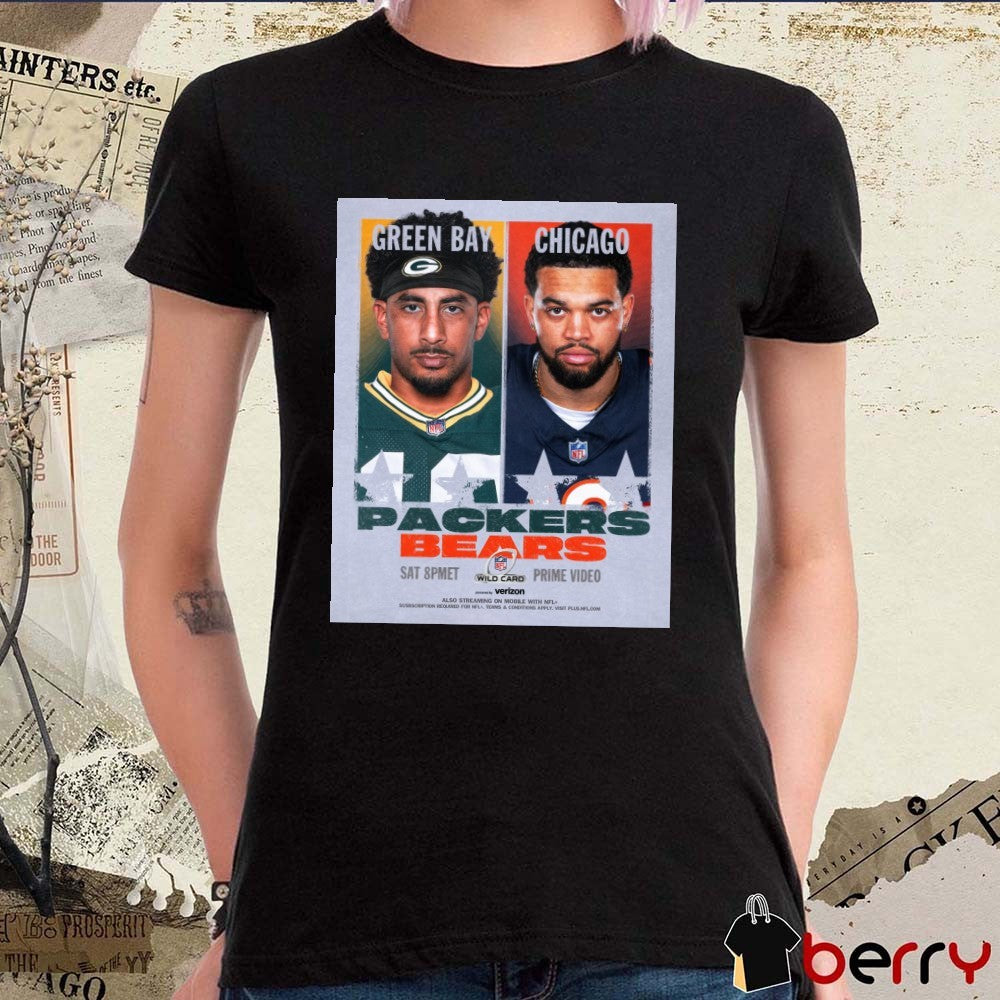 NFL Wild Card Playoff Game Green Bay Packers and the Chicago Bears Poster t-shirt