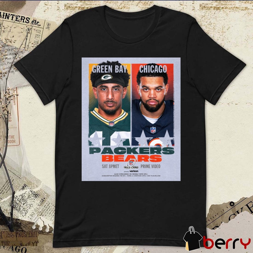 NFL Wild Card Playoff Game Green Bay Packers and the Chicago Bears Poster t-shirt