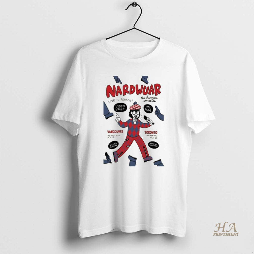 Official Nardwuar The Great Hall Toronto Ca Nov 23 2025 T-Shirts, Hoodie, Sweatshirt | InkNestWear.com