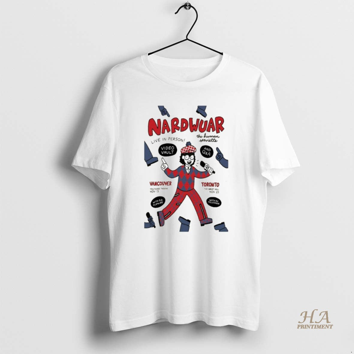 Official Nardwuar The Great Hall Toronto Ca Nov 23 2025 T-Shirts, Hoodie, Sweatshirt | InkNestWear.com