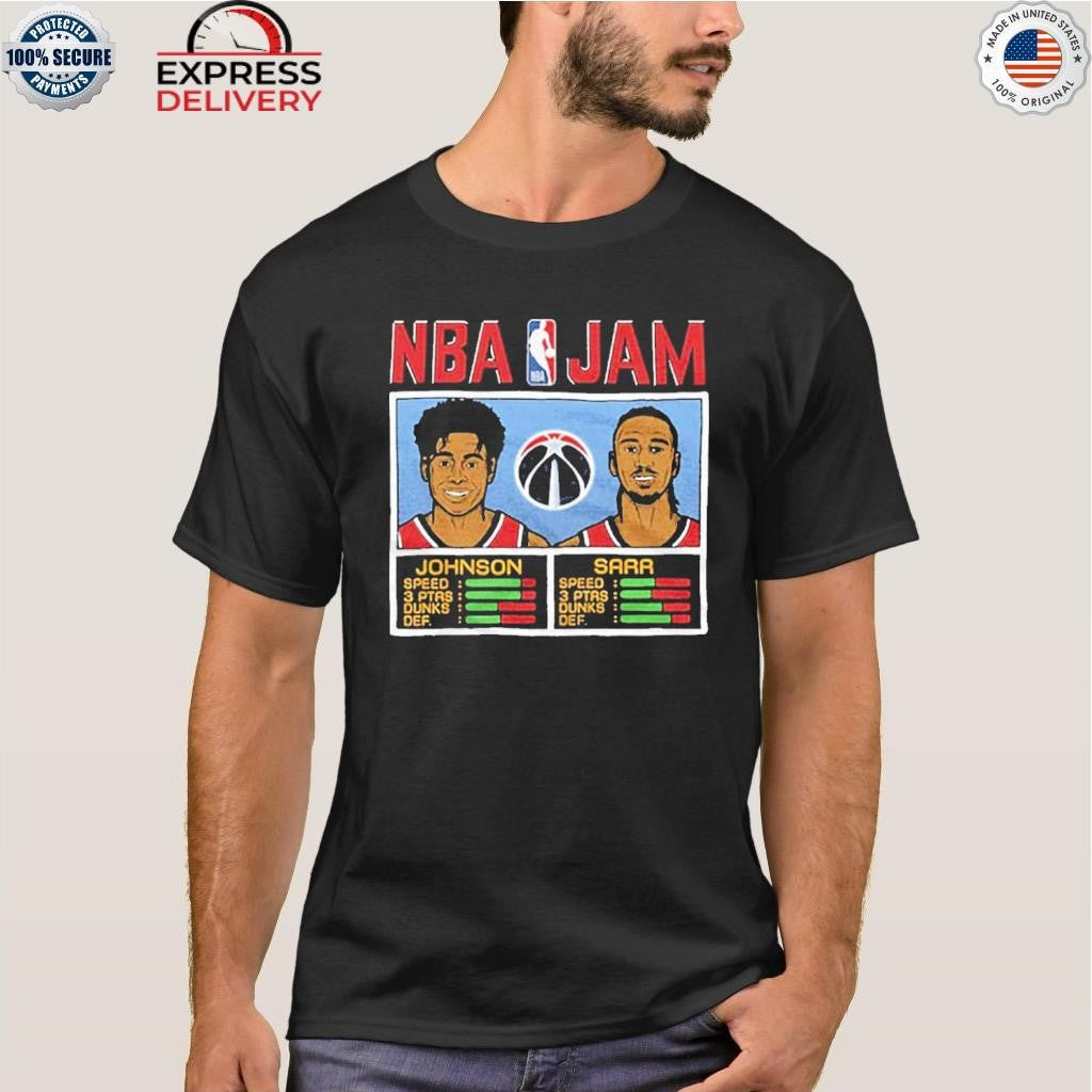 Nba Jam Wizards Johnson And Sarr Shirt