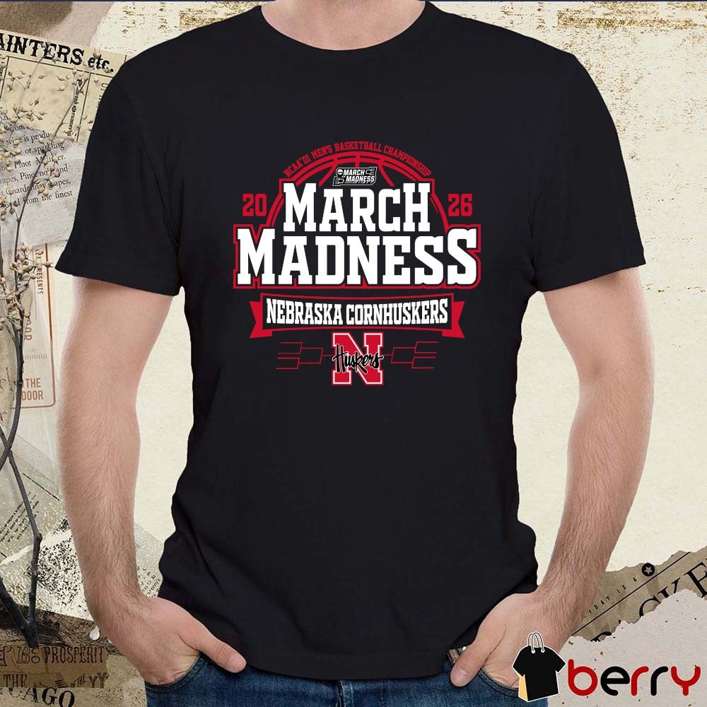 Nebraska Cornhuskers 2026 NCAA DI Men’s Basketball Championship March Madness t-shirt