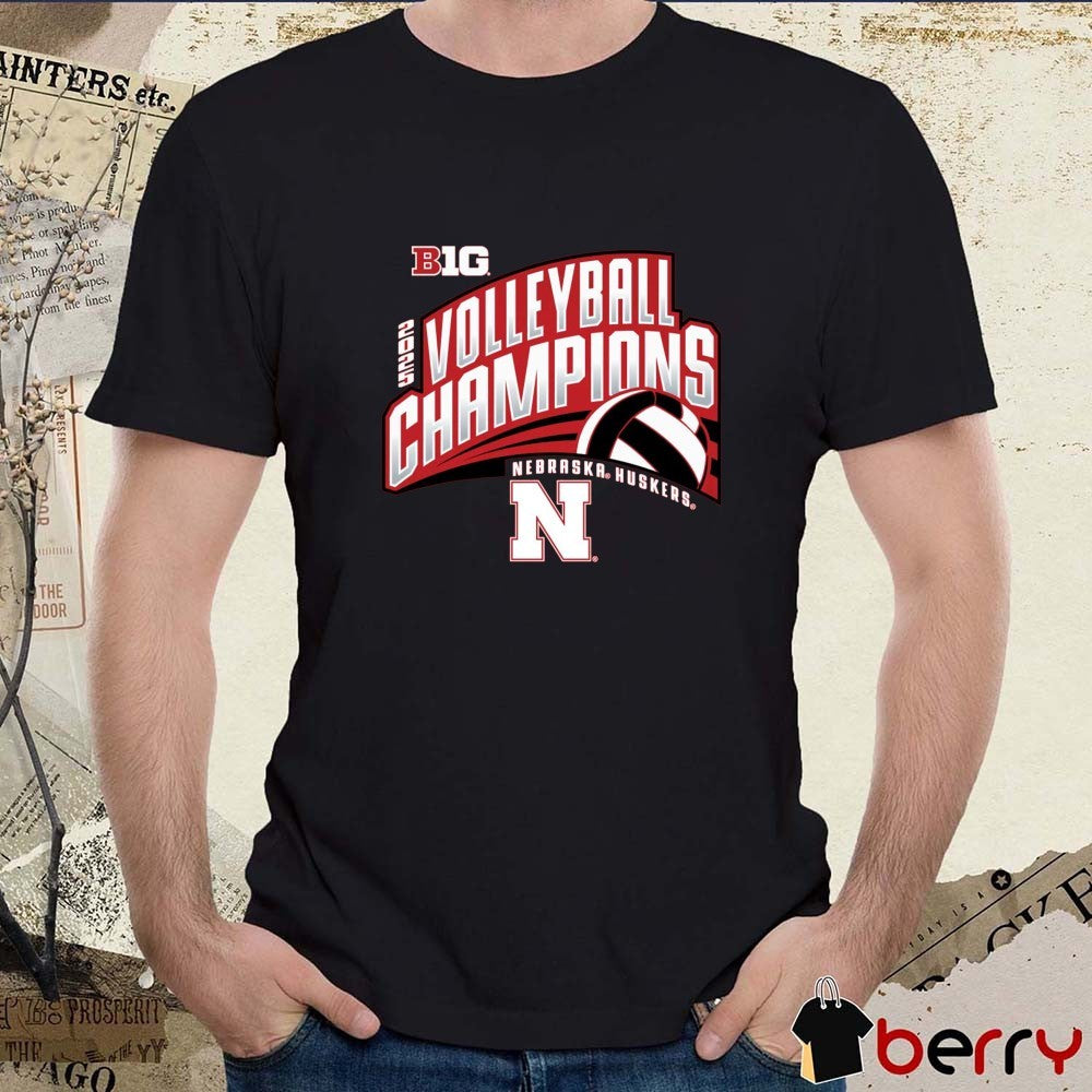Nebraska Huskers 2025 Big 10 Women’s Volleyball Regular Season Champions Locker Room t-shirt