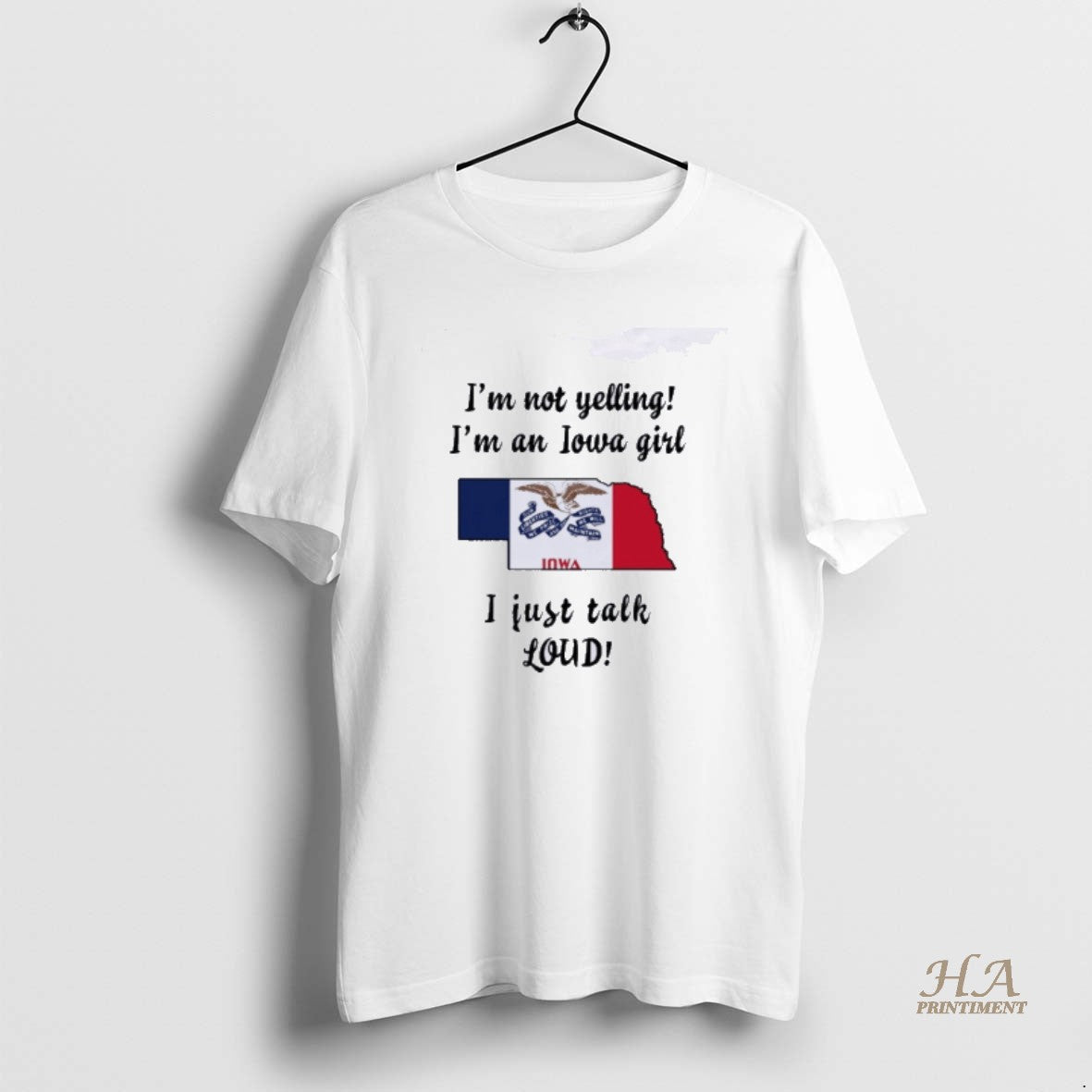 Official Nebraska Map Im Not Yelling Im An Iowa Girl I Just Talk Loud T-Shirts, Hoodie, Sweatshirt | InkNestWear.com