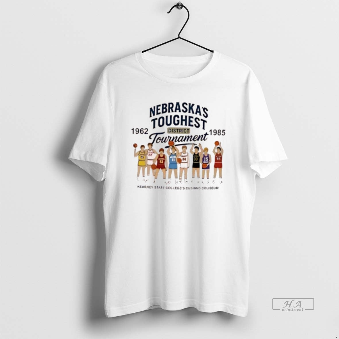 Official Nebraskas Toughest District Tournament Kearney State Colleges Cushing Coliseum 1962 1985 T-Shirts, Hoodie,...