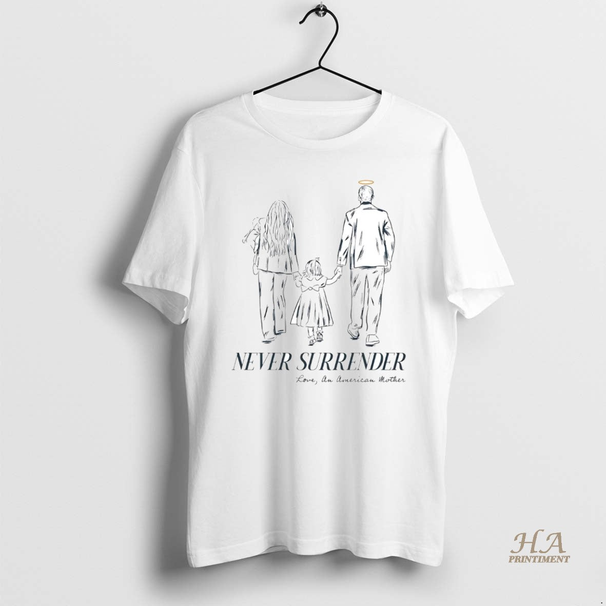 Official Never Surrender Love An American Mother T-Shirts, Hoodie, Sweatshirt | InkNestWear.com
