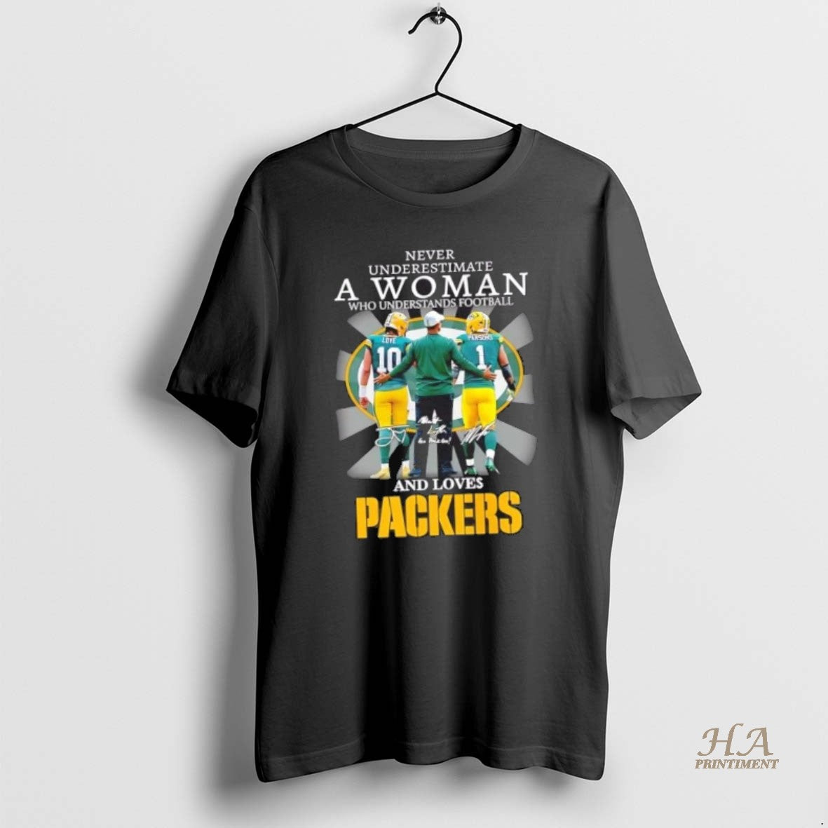 Official Never Underestimate A Woman Who Understands Football And Loves Green Bay Packers Love T-Shirts, Hoodie, Sweatshirt