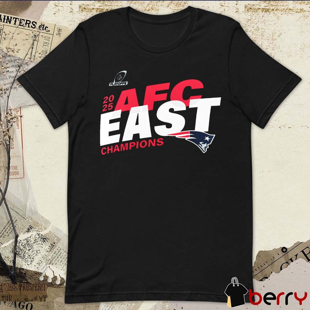 New England Patriots 2025 NFL Playoffs AFC East Division Champions Conquer t-shirt