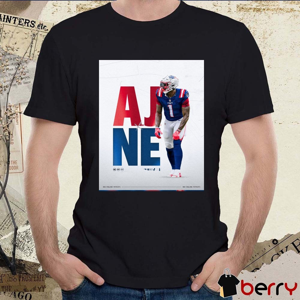 New England Patriots NFL A.J. Brown A.J. x NE 2026 Poster t-shirt