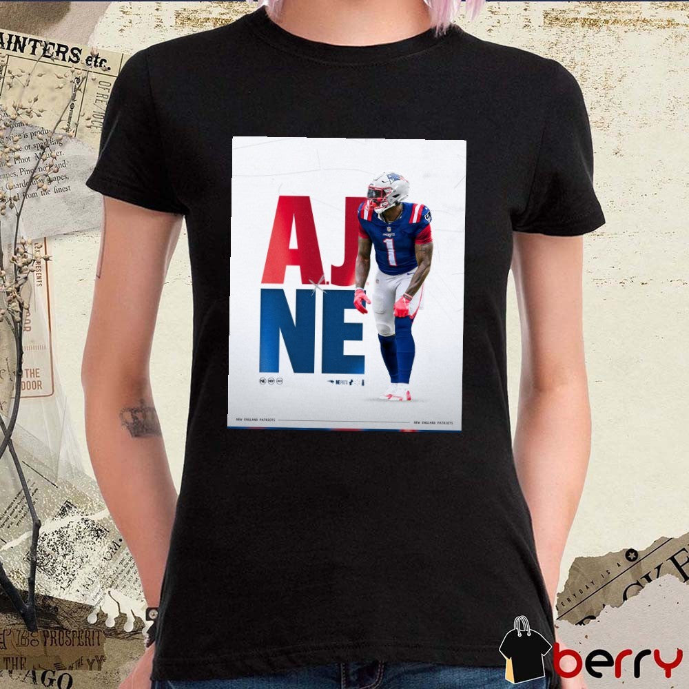 New England Patriots NFL A.J. Brown A.J. x NE 2026 Poster t-shirt