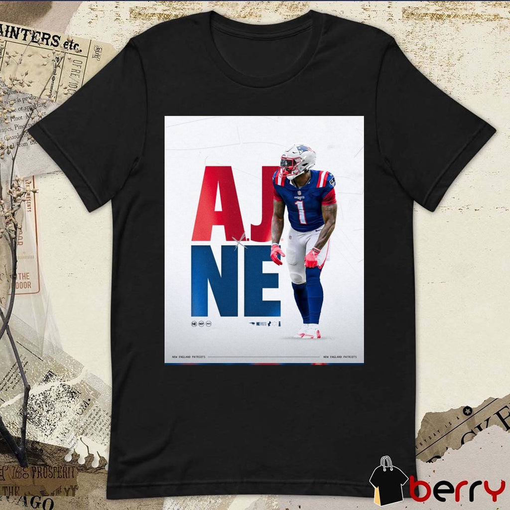 New England Patriots NFL A.J. Brown A.J. x NE 2026 Poster t-shirt