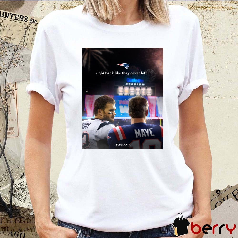 New England Patriots Right Back Like They Never Left AFC Championship Poster t-shirt