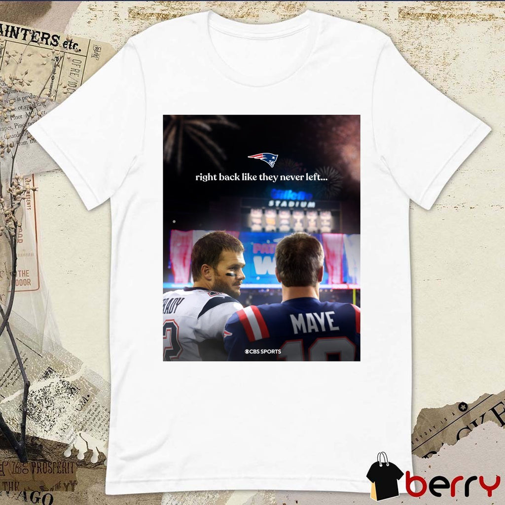 New England Patriots Right Back Like They Never Left AFC Championship Poster t-shirt