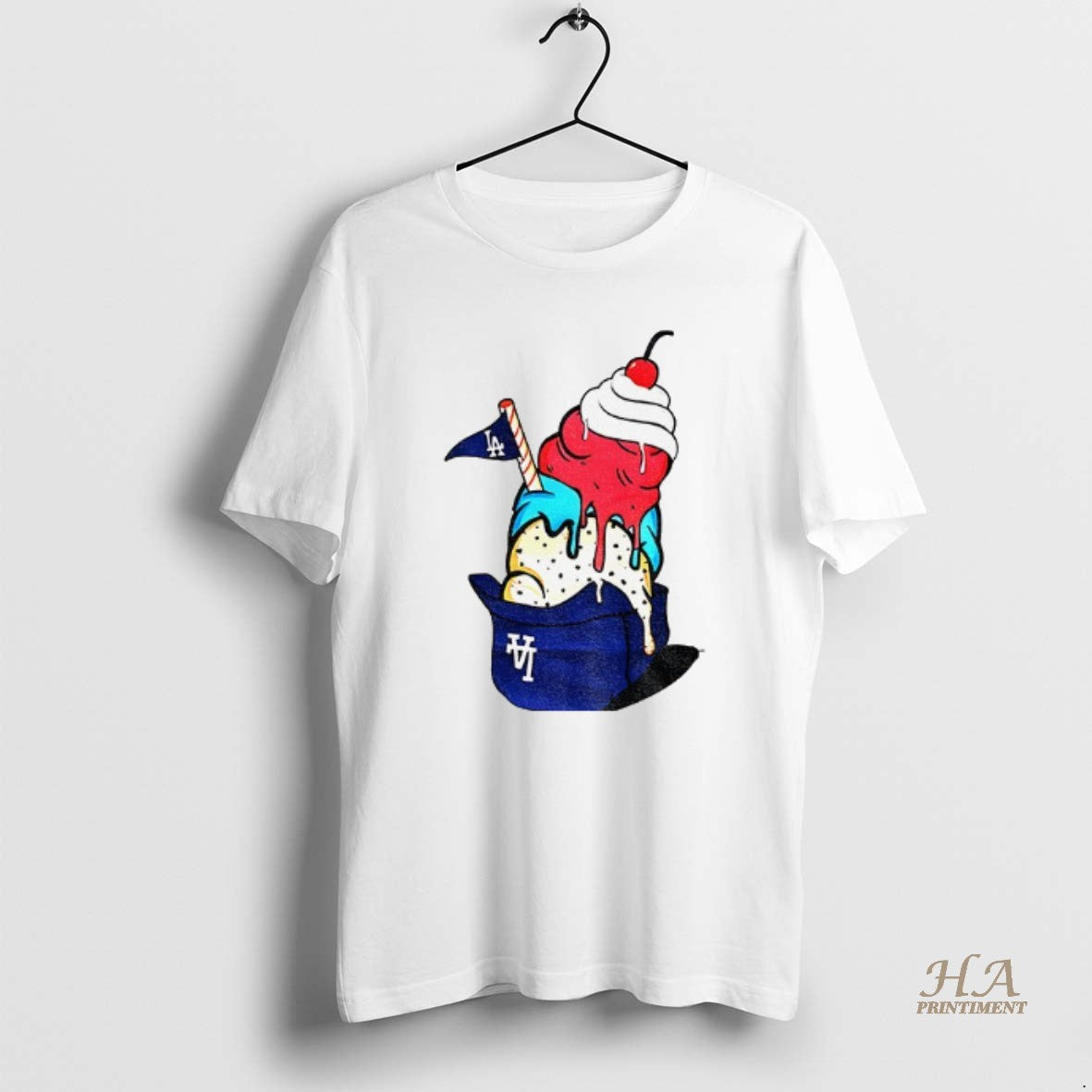 Official New Era Ice Cream Los Angeles Dodgers Baseball Mlb World Series 2025 T-Shirts, Hoodie, Sweatshirt | InkNestWear.com