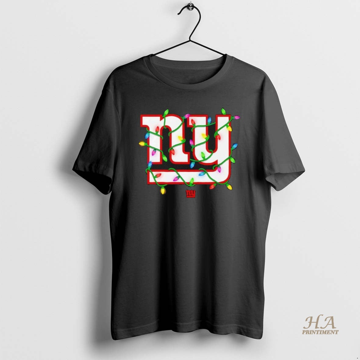 Official New York Giants Logo Holiday Lights Black T-Shirts, Hoodie, Sweatshirt | InkNestWear.com