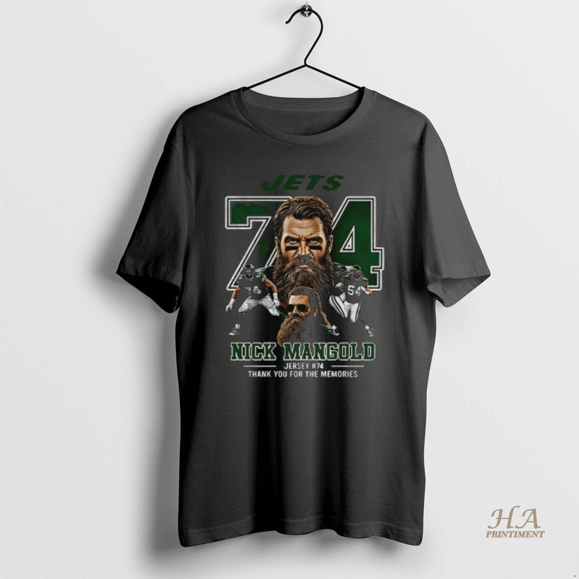 Official New York Jets 74 Nick Mangold Thank You For The Memories T-Shirts, Hoodie, Sweatshirt | InkNestWear.com