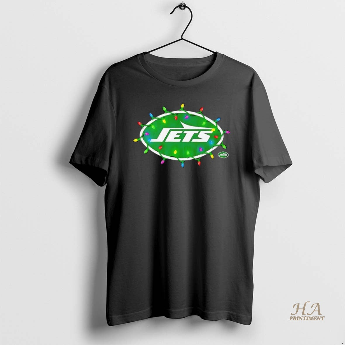 Official New York Jets Logo Holiday Lights Black T-Shirts, Hoodie, Sweatshirt | InkNestWear.com
