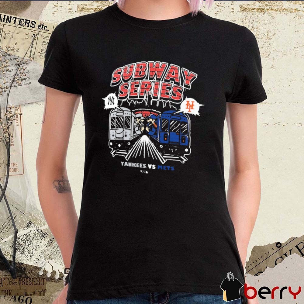New York Yankees vs. New York Mets MLB 2025 Subway Series Painting t-shirt