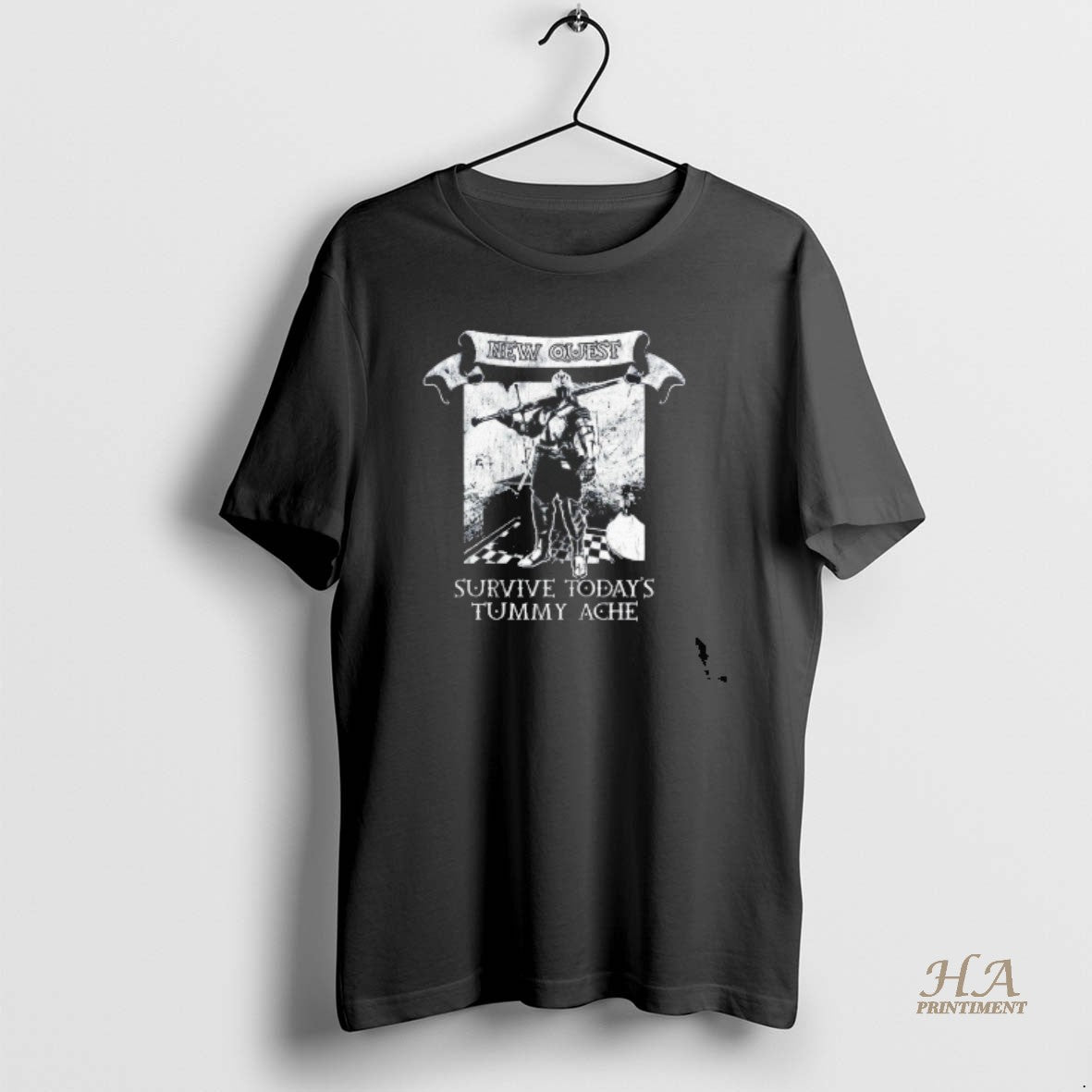 Official New Quest Survived Todays Tummy Ache Blackshirt T-Shirts, Hoodie, Sweatshirt | InkNestWear.com
