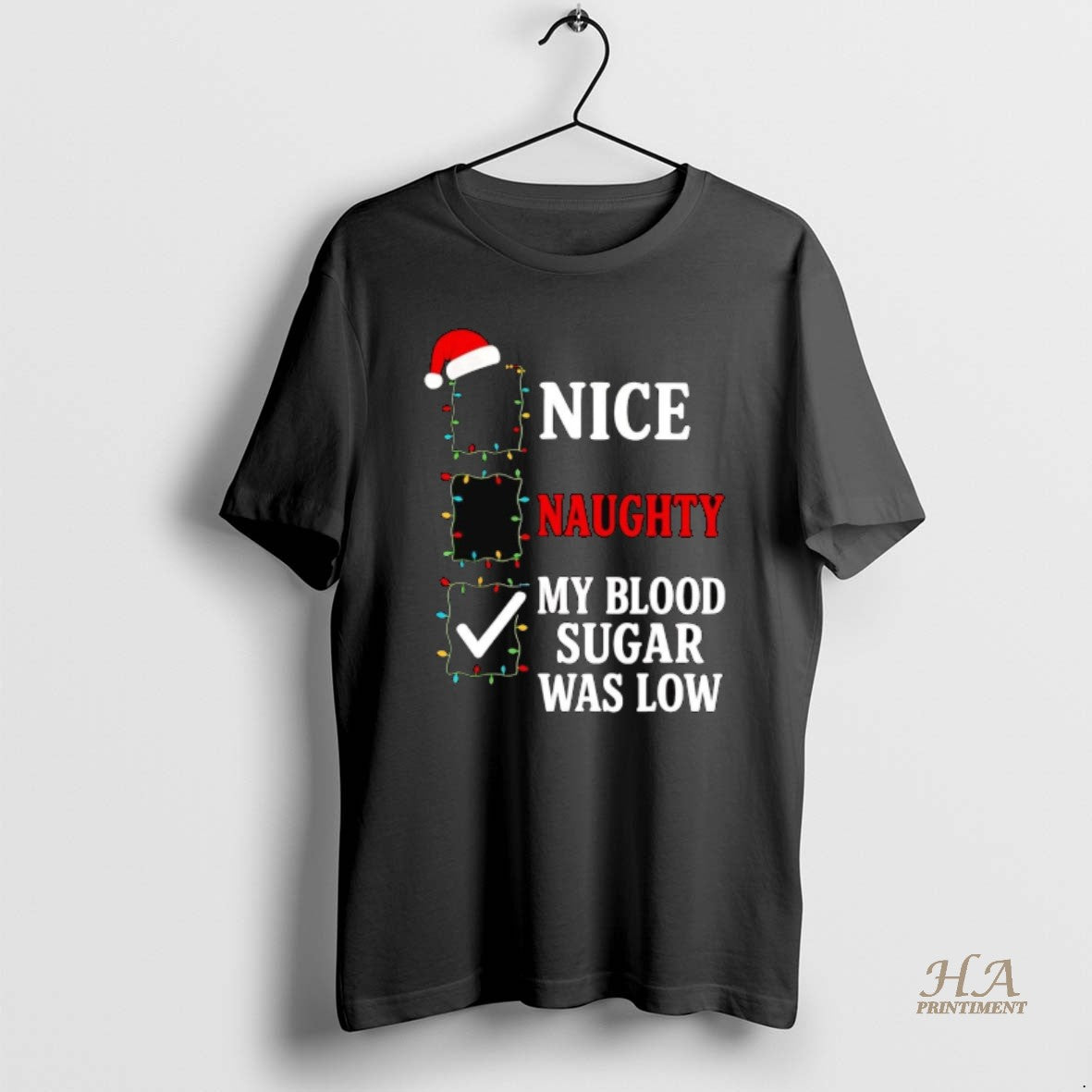 Official Nice Naughty My Blood Sugar Was Low Christmas T-Shirts, Hoodie, Sweatshirt | InkNestWear.com