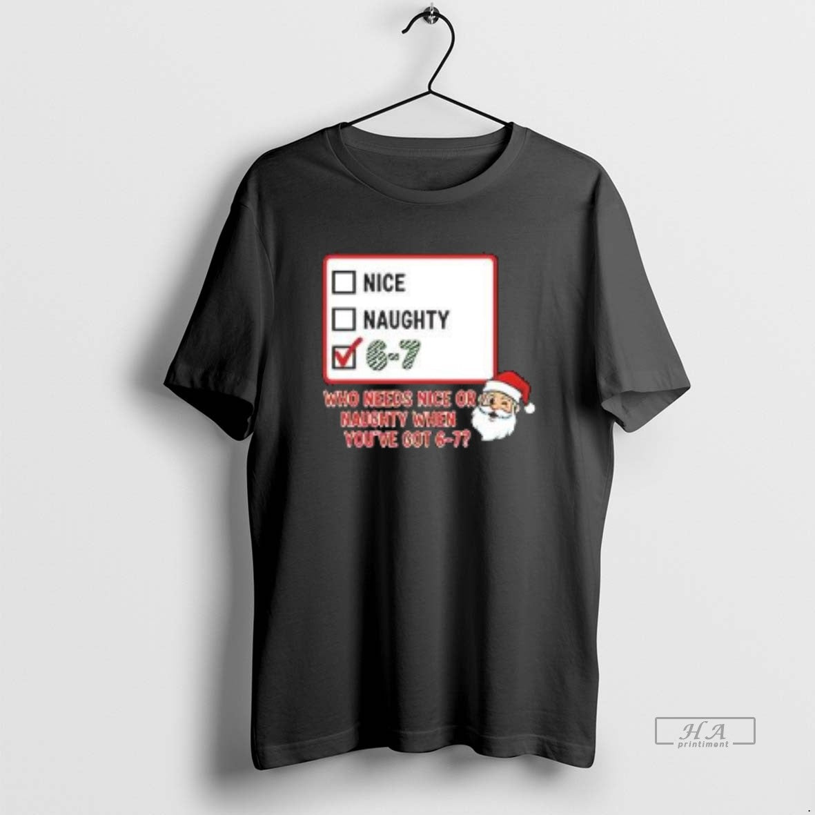 Official Nice Or Naughty The 6 7 Christmas Checklist Meme T-Shirts, Hoodie, Sweatshirt | InkNestWear.com