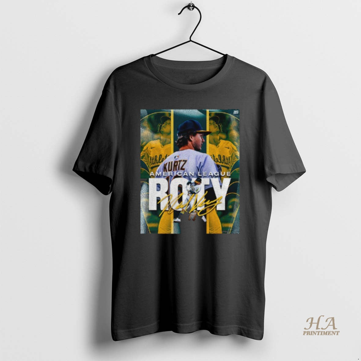 Official Nick Kurtz Oakland Athletics Is The American League Rookie Of The Year Signature T-Shirts, Hoodie, Sweatshirt