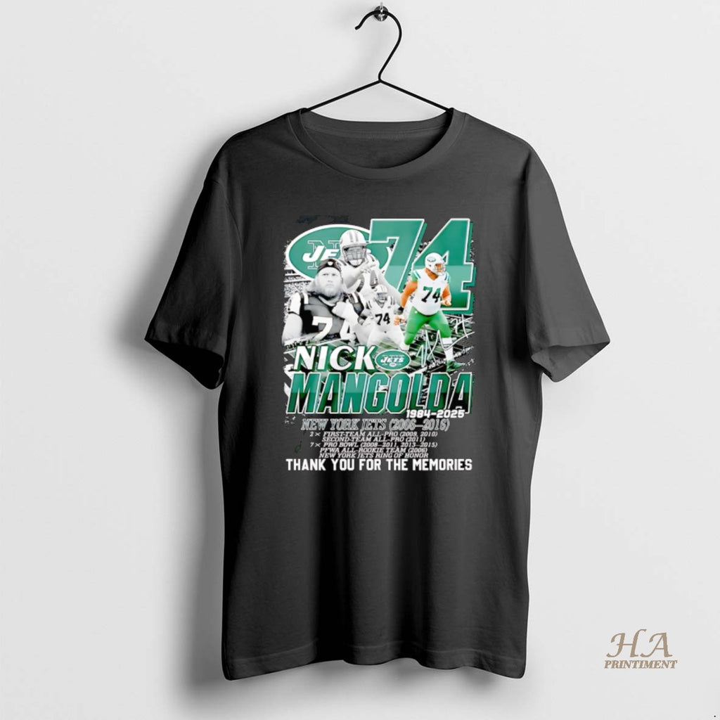 Official Nick Mangold 1984 2025 New York Jets 2006 2016 Thank You For The Memories T-Shirts, Hoodie, Sweatshirt