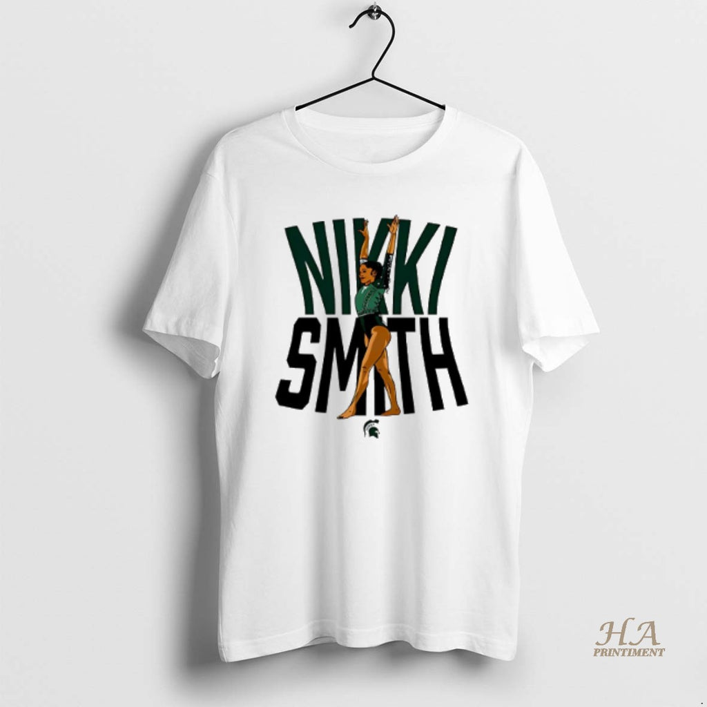Official Nikki Smith Michigan State Gymnastics Ncaa Caricature T-Shirts, Hoodie, Sweatshirt | InkNestWear.com