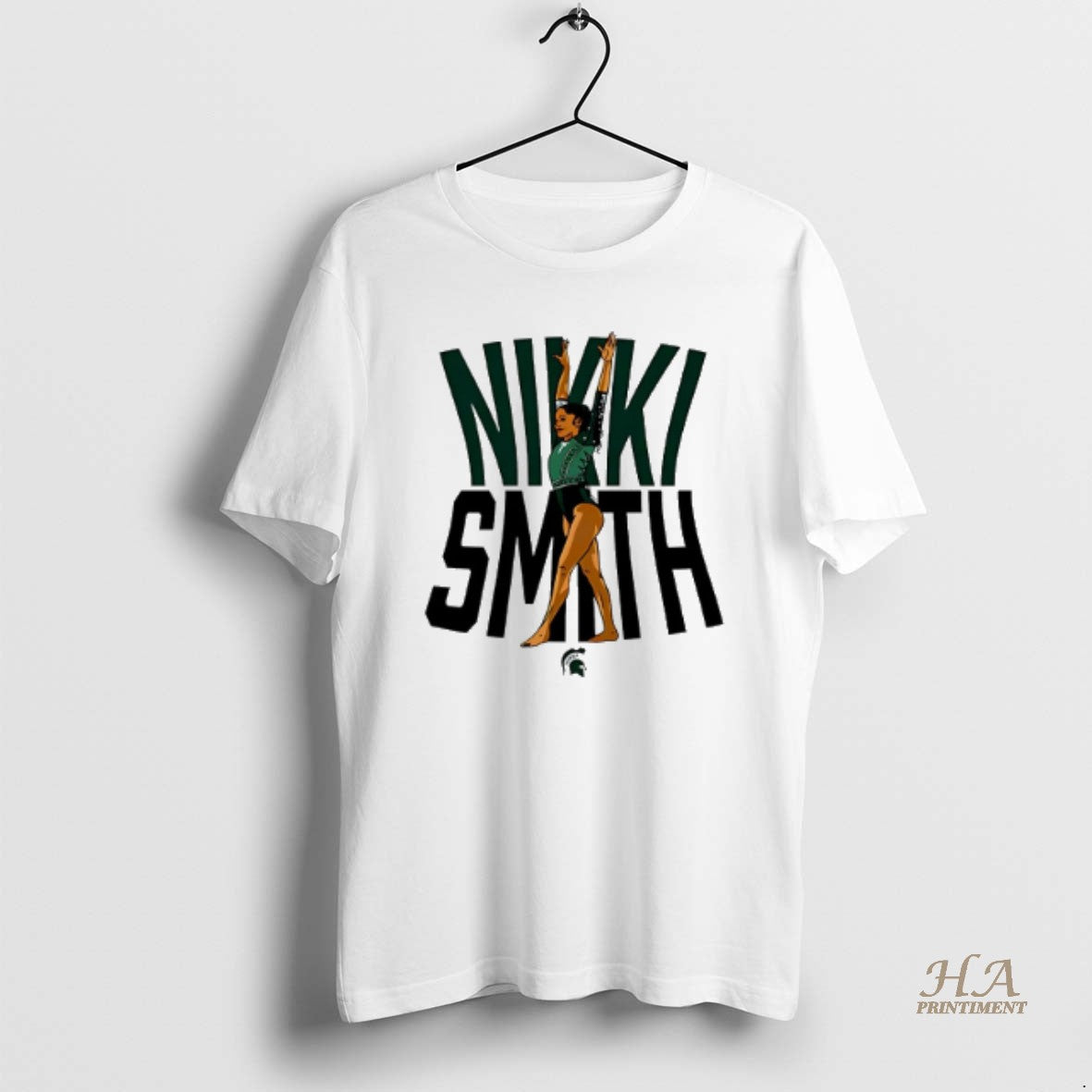 Official Nikki Smith Michigan State Gymnastics Ncaa Caricature T-Shirts, Hoodie, Sweatshirt | InkNestWear.com