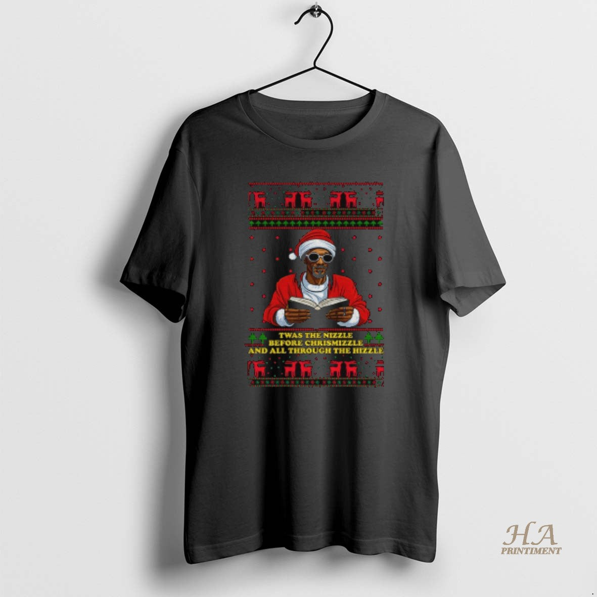 Official Nizzle Man Twas The Nizzle Before Chrismizzle And All Through The Hizzle Christmas T-Shirts, Hoodie, Sweatshirt