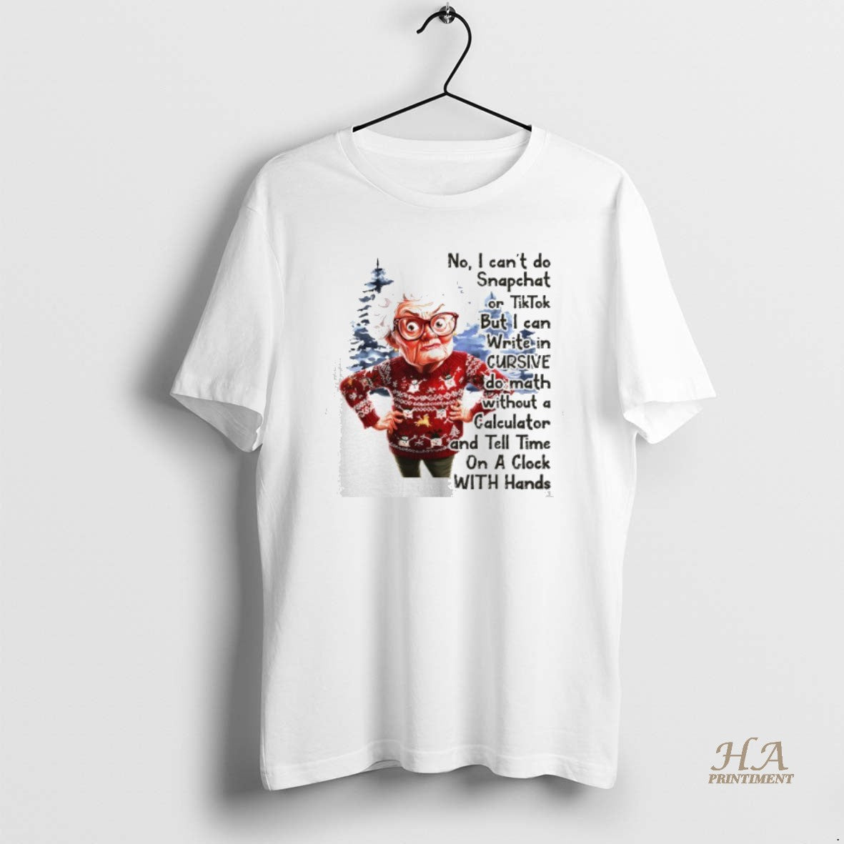 Official No I Cant Do Snapchat Or Tiktok But I Can Write In Cursive Christmas T-Shirts, Hoodie, Sweatshirt | InkNestWear.com