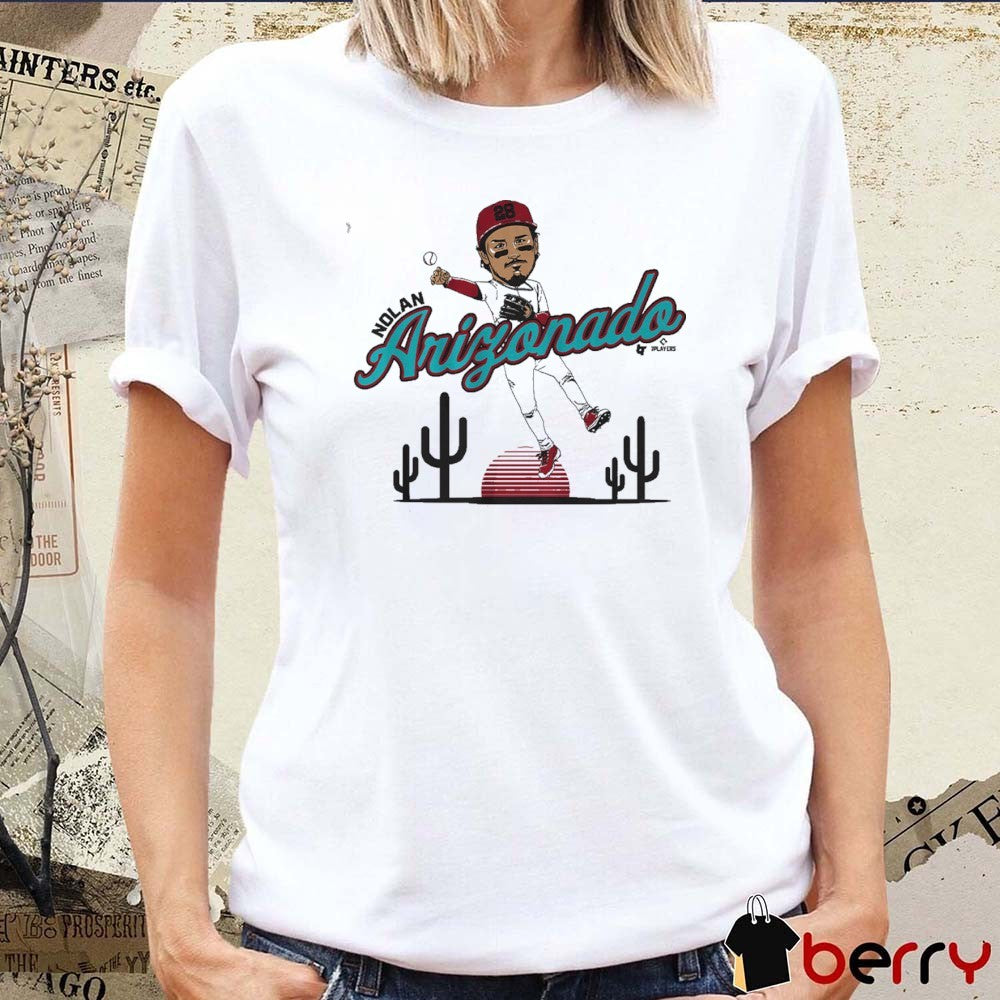Nolan Arenado Arizonado Caricature Arizona Diamondbacks MLB t-shirt