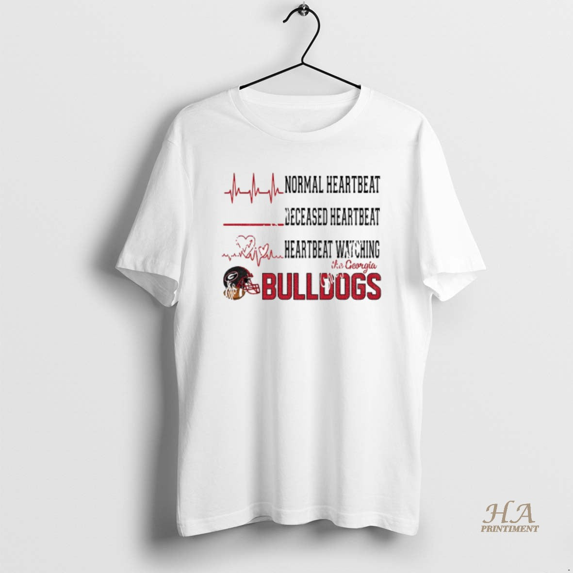 Official Normal Heartbeat Deceased Heartbeat Heartbeat Watching Georgia Bulldogs Football 2025 T-Shirts, Hoodie, Sweatshirt