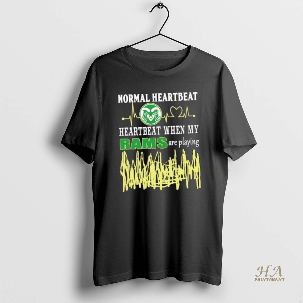 Official Normal Heartbeat Heartbeat When My Colorado State Rams Are Playing T-Shirts, Hoodie, Sweatshirt | InkNestWear.com