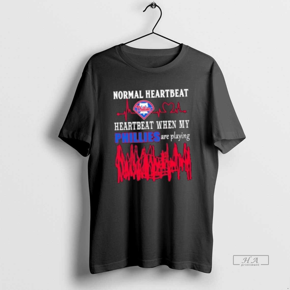 Official Normal Heartbeat Heartbeat When My Philadelphia Phillies Baseball Are Playing T-Shirts, Hoodie, Sweatshirt