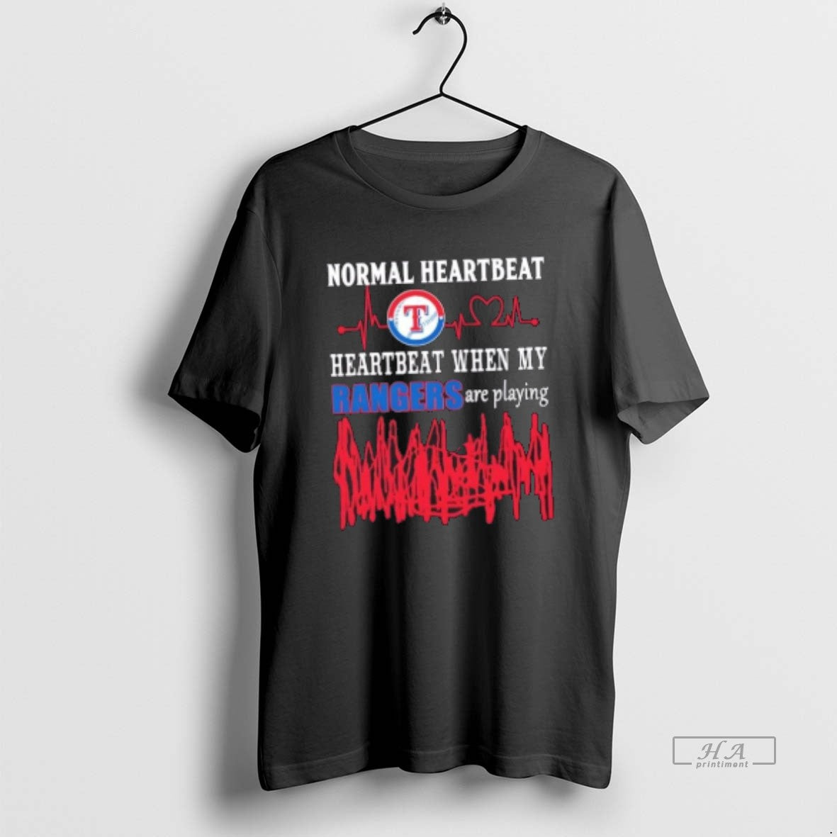 Official Normal Heartbeat Heartbeat When My Texas Rangers Baseball Are Playing T-Shirts, Hoodie, Sweatshirt