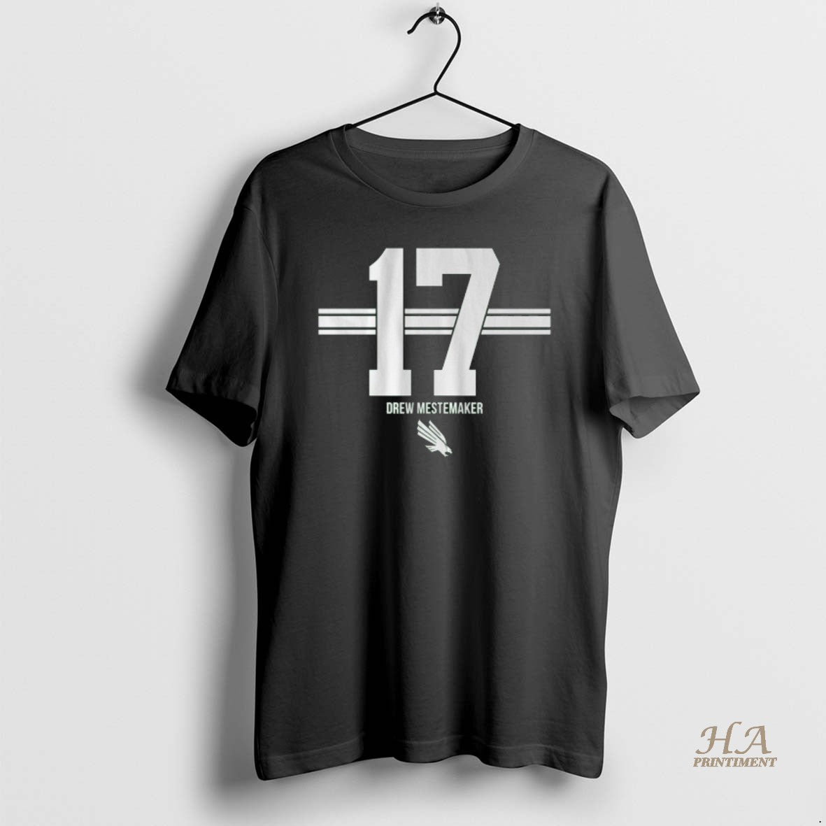 Official North Texas Mean Green Football Drew Mestemaker 17 Stripe T-Shirts, Hoodie, Sweatshirt | InkNestWear.com