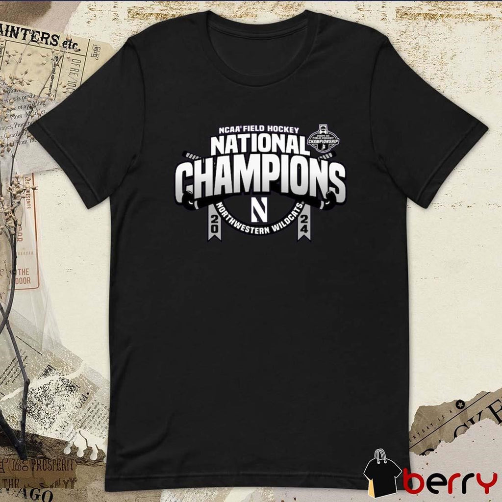 Northwestern Wildcats 2024 NCAA Field Hockey National Champions t-shirt