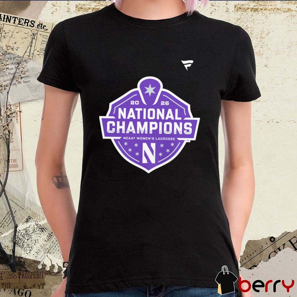 Northwestern Wildcats 2026 NCAA Women’s Lacrosse National Champions Logo t-shirt
