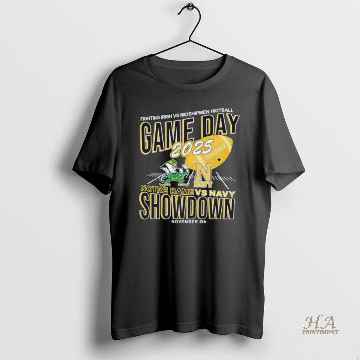 Official November 8th Notre Dame Vs Navy Midshipmen 2025 Gameday Showdown T-Shirts, Hoodie, Sweatshirt | InkNestWear.com