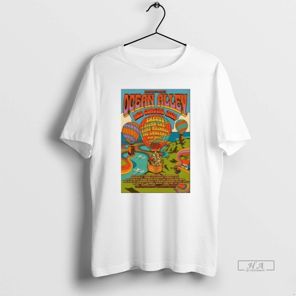 Official Ocean Alley Aus Coastal 2026 Tour T-Shirts, Hoodie, Sweatshirt | InkNestWear.com