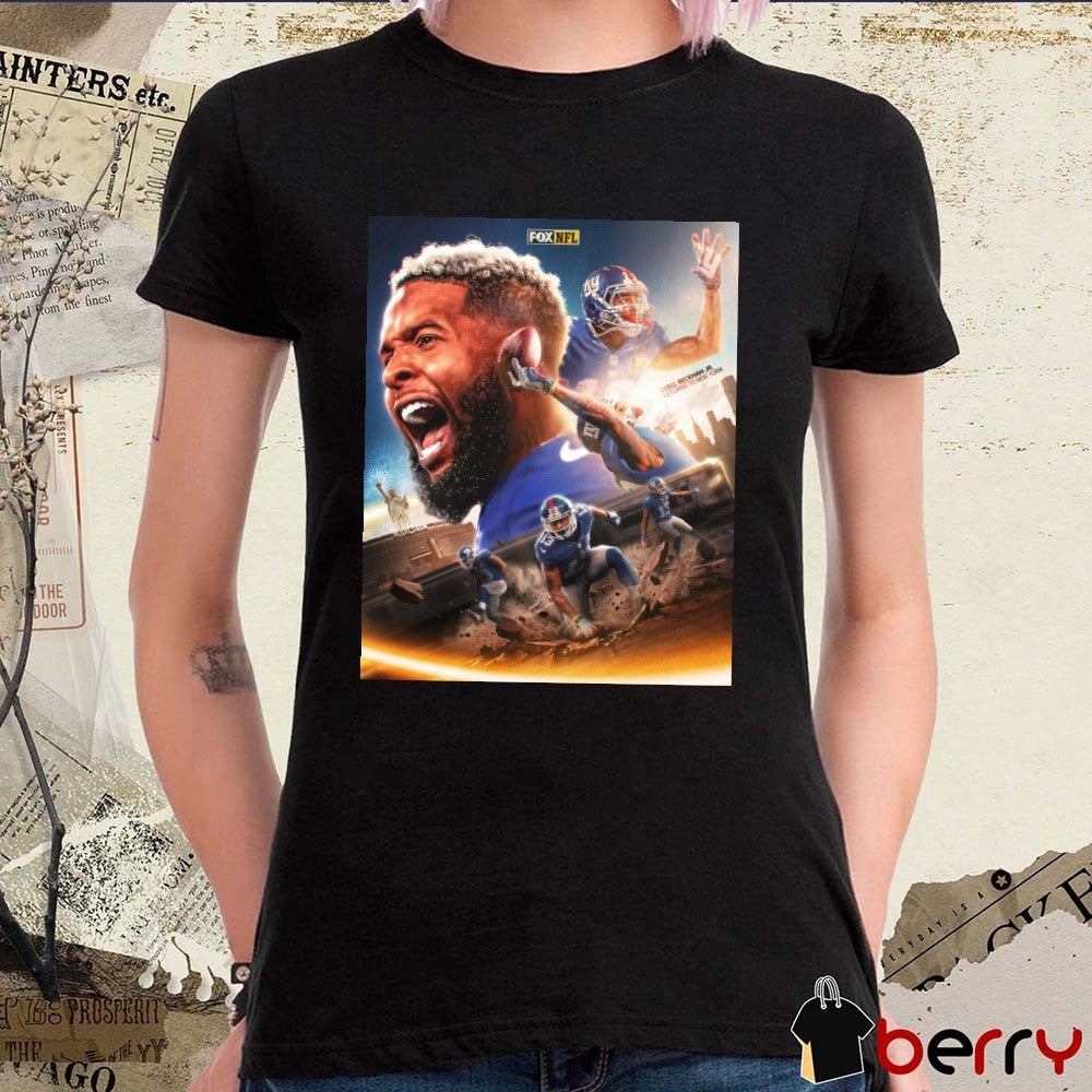 Odell Beckham Jr. Returns To New York Giants FOX NFL 2026 Poster t-shirt