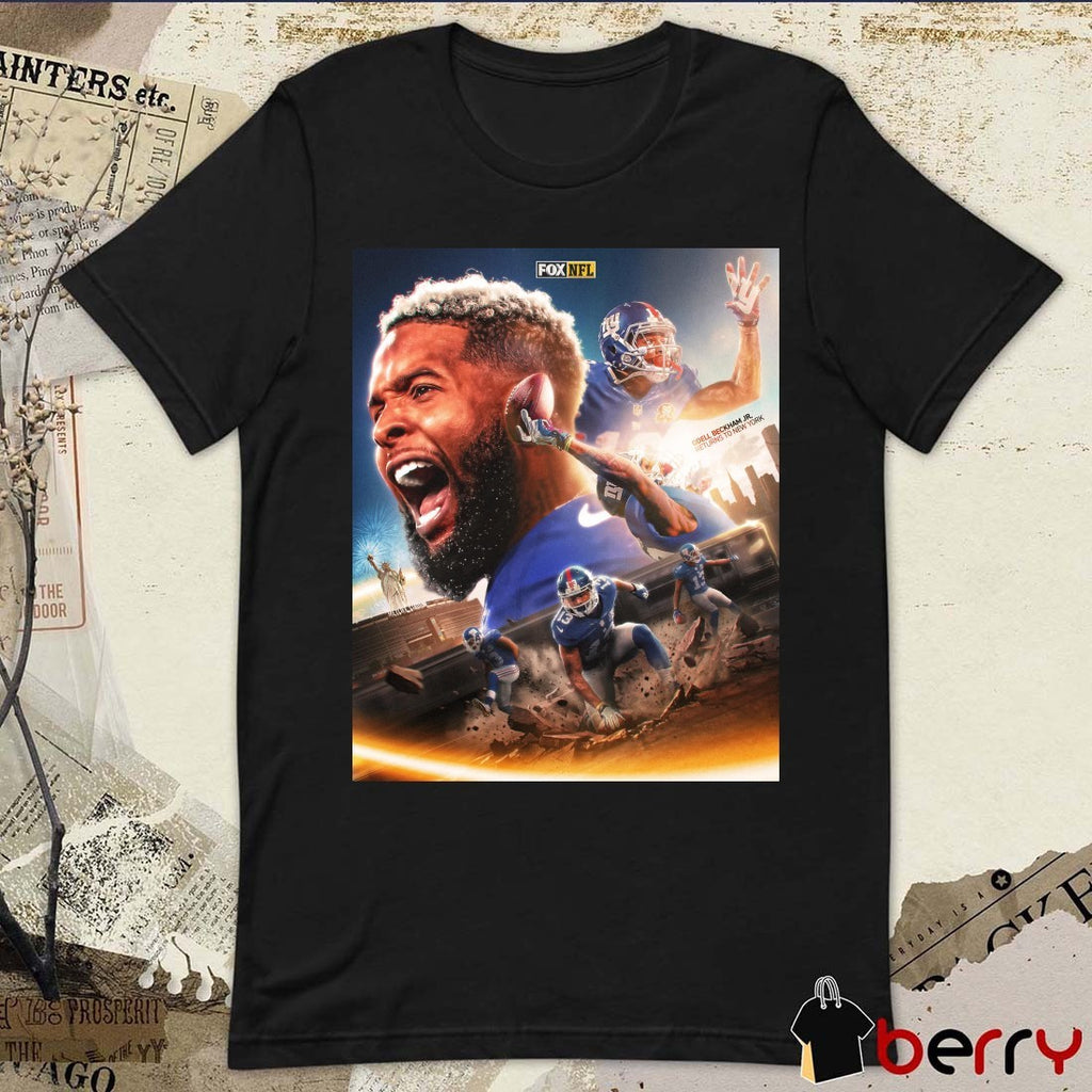 Odell Beckham Jr. Returns To New York Giants FOX NFL 2026 Poster t-shirt