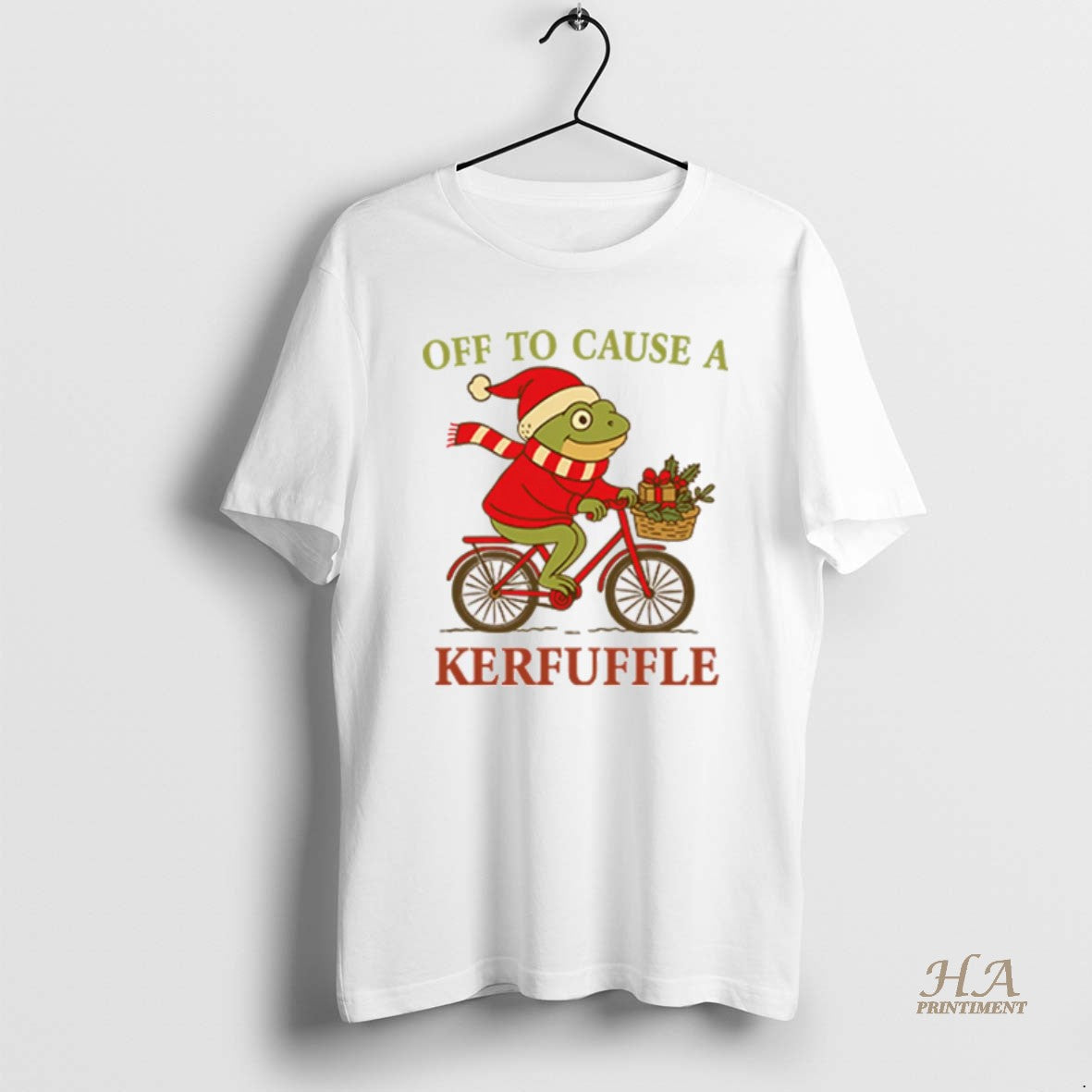 Official Off To Cause A Kerfuffle Frog Christmas T-Shirts, Hoodie, Sweatshirt | InkNestWear.com